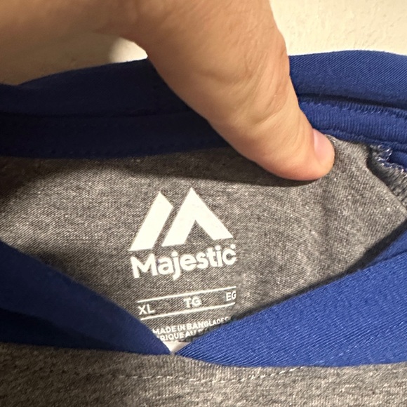 Majestic Blue and Gray Rangers Hoodie - Picture 3 of 3